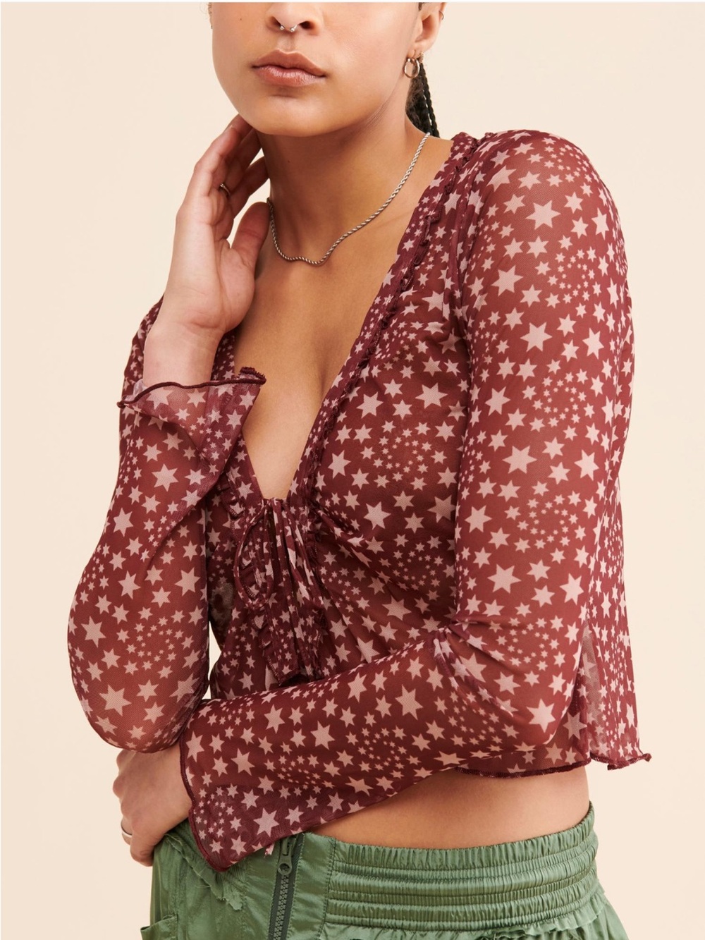 Free People Marne mesh top Star Mesh Top - Picture 3 of 8